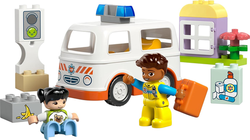 LEGO DUPLO Rettungswagen Mit Fahrer - Lernspielzeug Für Kleinkinder Ab 2 Jahren - Bild 10 von 11