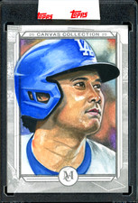 Shohei Ohtani 2025 Topps Museum 1/1 Sketch Card Canvas Colletion Original AP Art