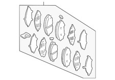 2003-2006 Acura MDX Genuine Front Brake Pads OEM 45022-S3V-A12