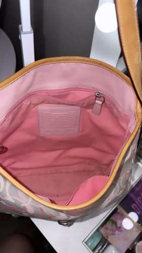 Coach Signature pink optic Hampton shoulder bag - Gem