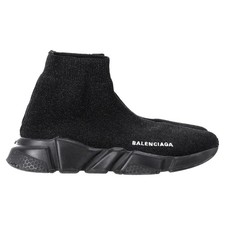 Balenciaga Speed ​​Trainer Schuhe Aus Schwarzem Polyester Weiblich Schwarz 38