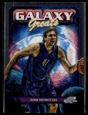 Dirk Nowitzki 2023-24 Topps Chrome Cosmic Galaxy Greats Dallas Mavericks #GG-29