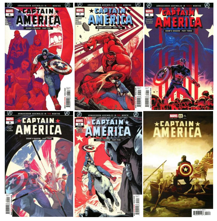 Captain America # 6 7 8 9 10 A & #11 C Variant Cover  SET Lot 2025-2026