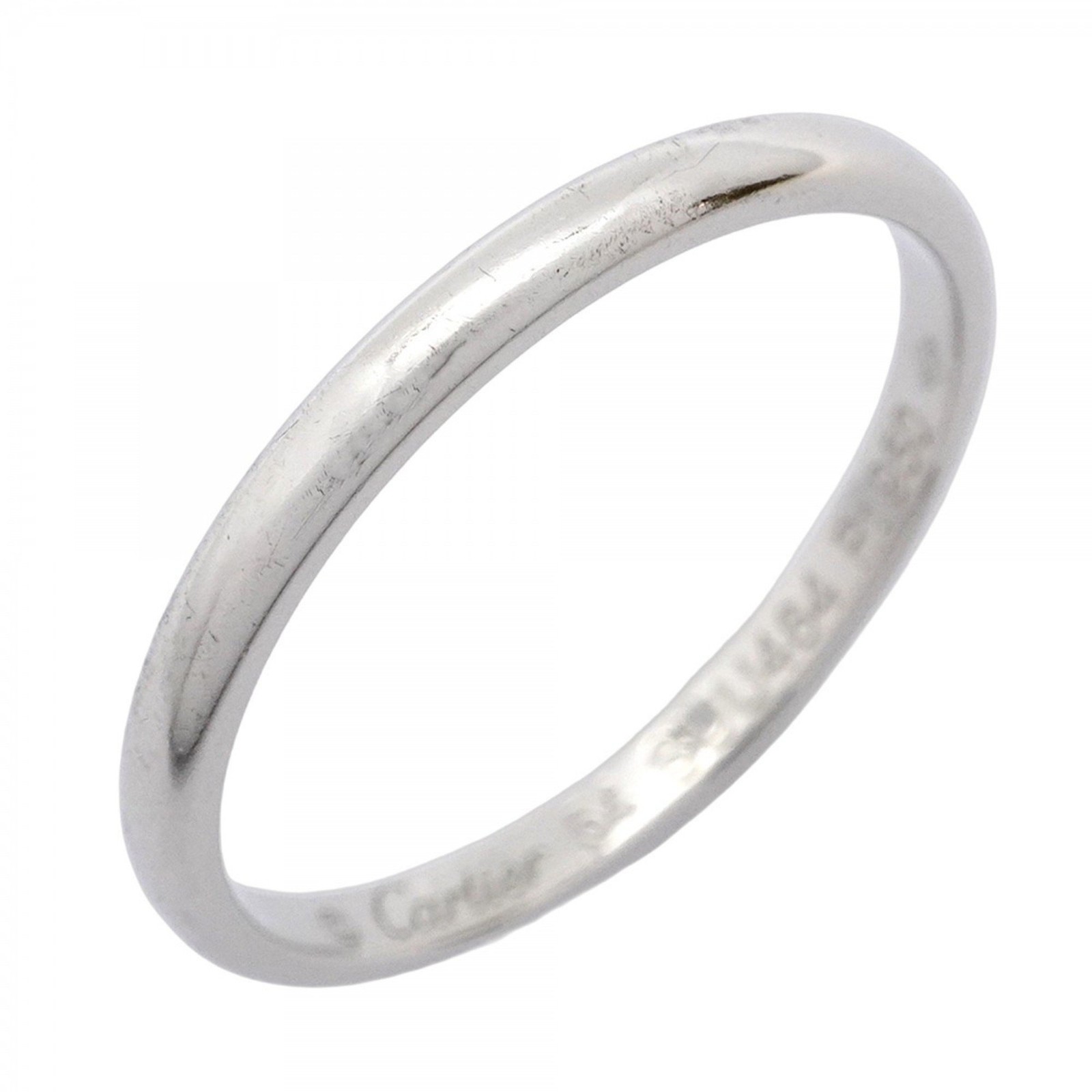 Cartier Classic Platinum Wedding Ring for Women Size 7 PT950 #54-image