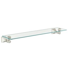 Moen Retreat 22 Clear Glass Shelf - BRUSHED N...