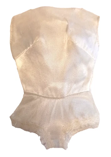 Vintage Barbie White Satin Body Blouse COMMUTER SET #916 * HTF * JAPAN