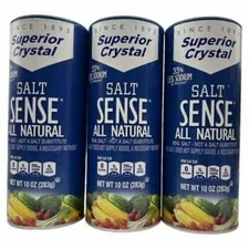 Salt Sense All Natural salt with 33% less Sodium  pack of 3