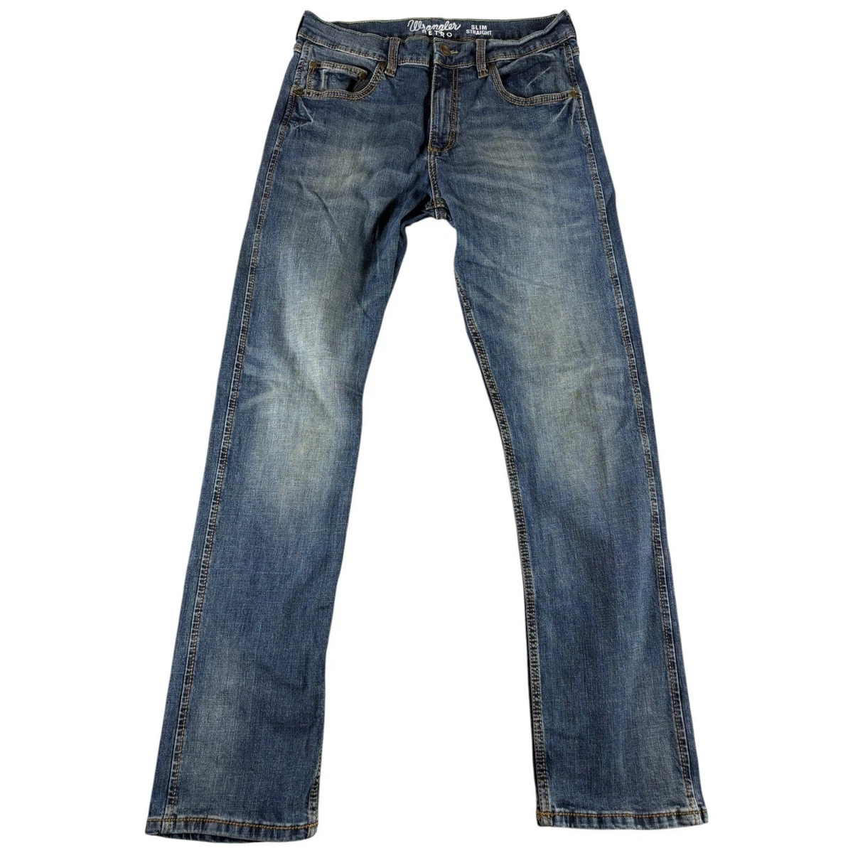 25+ Wrangler Regular 32 Size Jeans Men's 34 in Inseam for sale