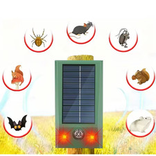 Ultrasonic Solar Animal Insect Repellent Indoor Outdoor LED IP66