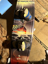 Hyperlite Zero Wakeboard 143 with Bindings/Boots Black Grey Red Blue