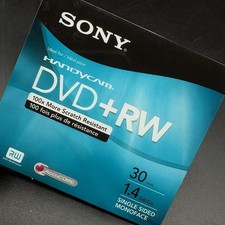 Sony Handycam DVD RW Rewritable Discs 30 mins 1.4 gb New And Sealed.