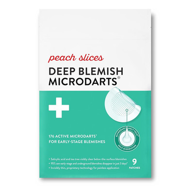 Peach Slices - Deep Blemish Microdarts (9 Ct) - Early Stage Pimple Patches for F