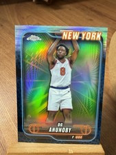 2024-25 Topps Chrome Parallel OG Anunoby #60 New York Knicks Basketball