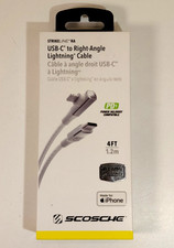 Scosche 4ft USB-C to Right-Angle iPhone Charg...