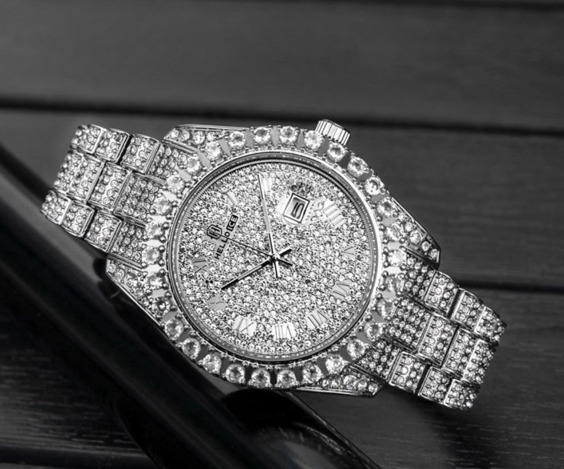 HelloIce Iced Out Silver Watch - image 2