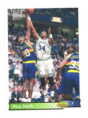 1992-93 Upper Deck NBA Basketball Dallas Mavericks Doug Smith