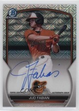 2023 Bowman Chrome Prospect Mega Box Auto Jud Fabian #BMA-JF Auto 0b7v