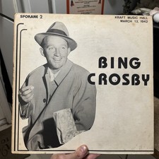 BING CROSBY ~ KRAFT MUSIC HALL MARCH 12, 1942 ~  VINYL LP Rare Original Record