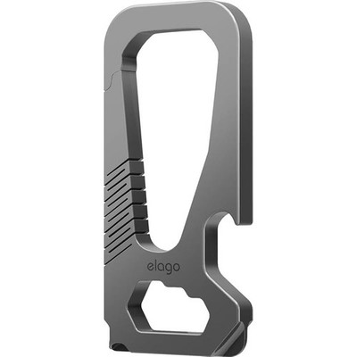 elago Titanium Carabiner Multi-Tool Keychain with Screwdriver, Hex Wrench,
