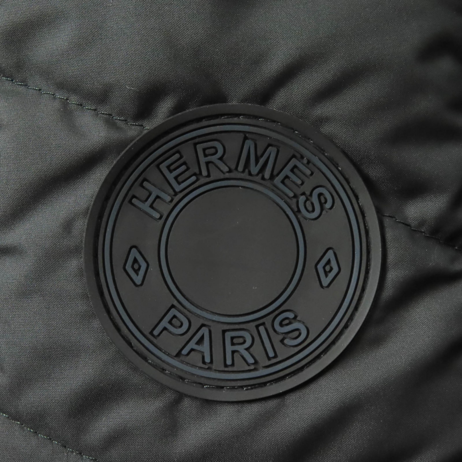 Pristine HERMES Down jacket Quilted overshirt  bl… - image 6