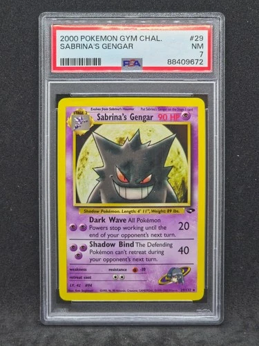 Pokemon Gym Challenge Sabrina's Gengar 29/132 (PSA 7)