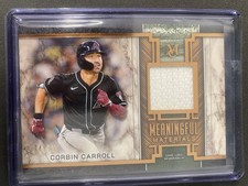 2025 Topps Museum Meaningful Material Relic /75 Corbin Carroll 