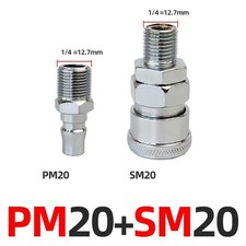 Rust Resistant 8mm Compressor SP20 PP20 Coupler Connector for Air Line Hose