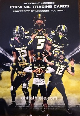 2024 MISSOURI TIGERS FOOTBALL ONIT ATHLETE TRADING CARDS