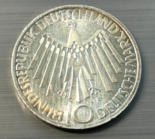 1972 Federal Republic of Germany 10 Deutsche Mark Commemorative Silver Coins