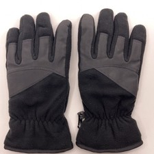 GH Bass Black Fleece Diagonal Design Winter Glove Men M