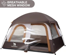 CAMEL CROWN 4/6 Person Tent Waterproof Lightweight Portable Backpacking Tent for