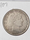 1907 S US Barber Half Dollar