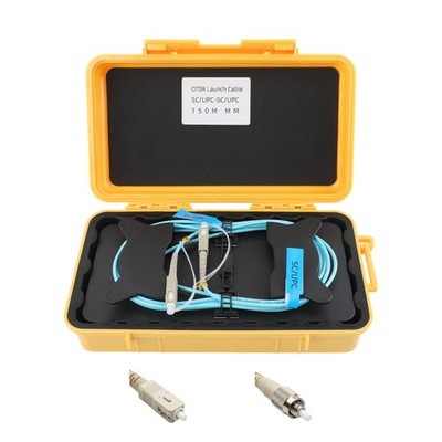 OTDR Launch Cable Box Multimode OM2 UPC SC FC Glasfaser Prüfbox 150m 2000m