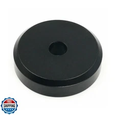 Menesia 45 Record Adapter Aluminum 45 RPM Adapter for Record Player (Black)
