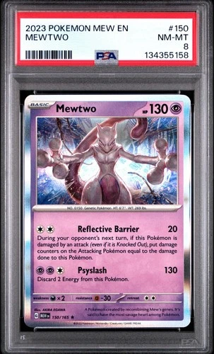 2023 Pokemon * Mewtwo * 150 * Sv: Scarlet & Violet 151 * PSA 8