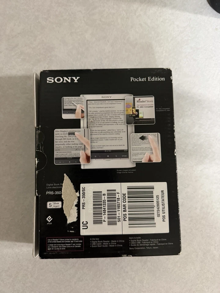 Sony Pocket Edition PRS-350 2 GB, 5 pulgadas - plateado Foto 4 de 4