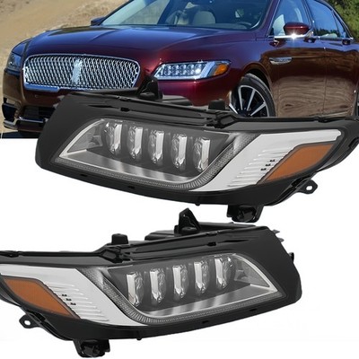 For 2017-2020 Lincoln Continental Left/ Right Side LED Headlight Assembly W/OAFS