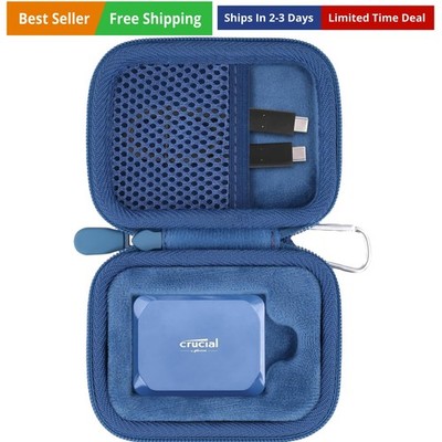 for Crucial X10 / X9 / X9 Pro / X10 Pro 1TB/2TB/4TB/8TB Portable SSD Hard Cas...