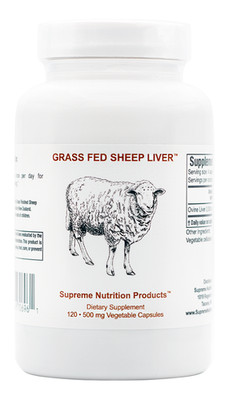 Grass Fed and Finished New Zealand Sheep Liver  - 120 Capsules