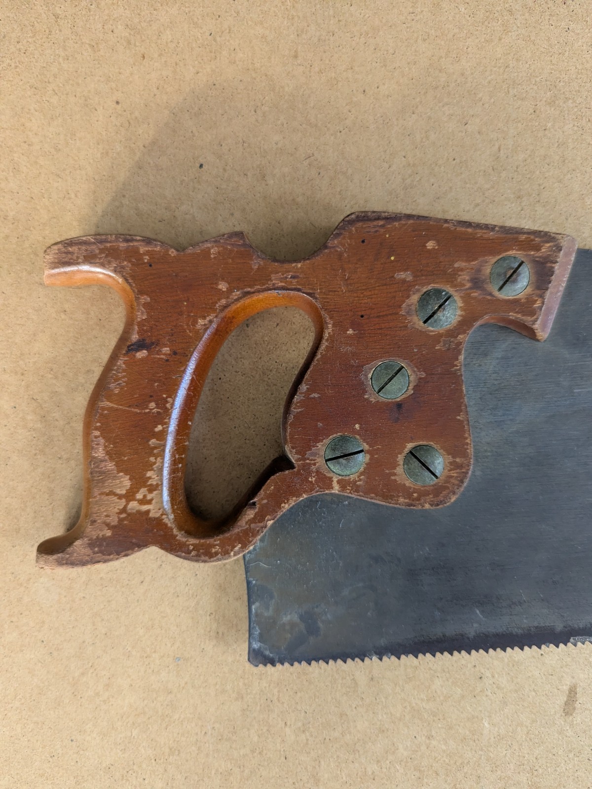 Vintage Disston D8 Wood Handsaw 26" Cut Saw