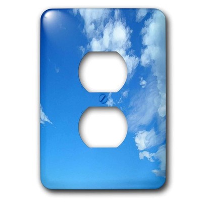 3dRose LLC lsp_4389_6 Blue Sky And White Clouds, 2 Plug Outlet Cover