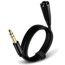 1/4 Inch TRS to XLR Cable 3Ft, 6.35mm Male to XLR 3 pin Male Balanced Cable,f...