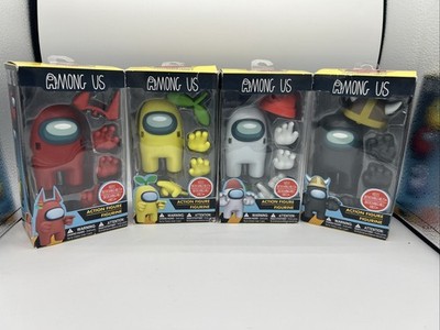 Among Us Toikido Action Figure SET (4) (Red Yellow Black White)