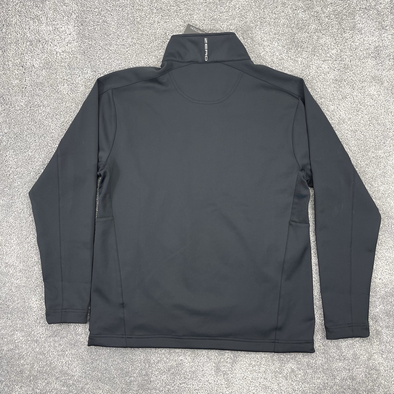 Zero Restriction Pullover Mens Medium Black 1/4 Zip Tour Series Z500 L330 Golf