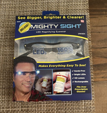 Mighty Sight LED Magnifying Eyewear 160 Hands-Free HD USB Rechargeable