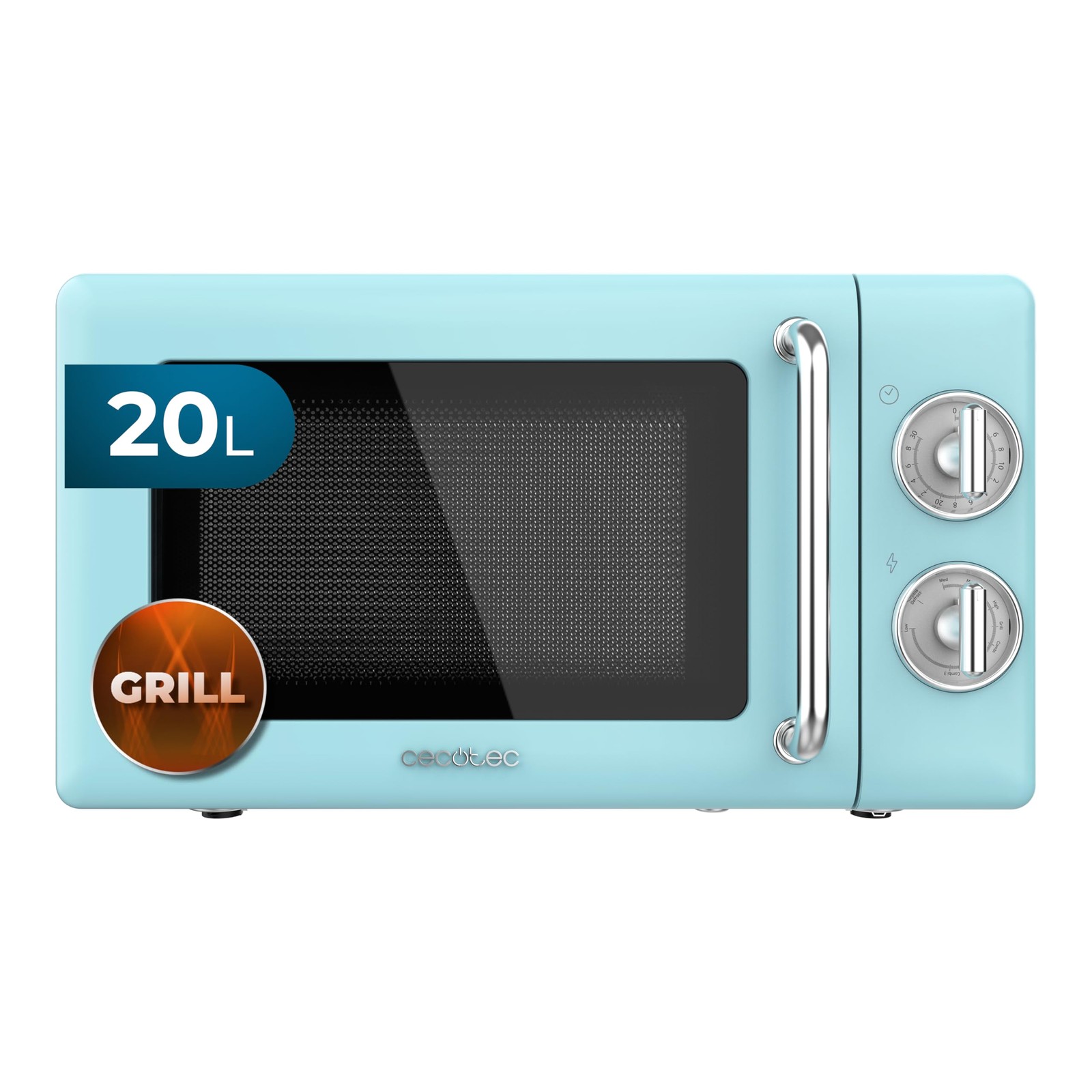 Cecotec Proclean 3110 Retro Blue: Microonde con Grill 20L 700W Prezzo
