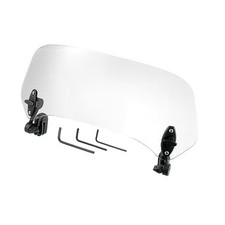 37cm Lens Motorcycle Windshield, Adjustable Clip Wind Deflector Clear