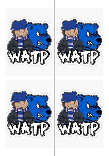 32 x Glasgow Rangers 9 x 13 cm Stickers, Union Bears, Ibrox Stadium, Ultras