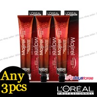 Any 3pcs L'oreal Majirel Loreal Permanent Colour Hair Dye 50ml Any 3pcs L'oreal Majirel Loreal Permanent Colour Hair Dye 50ml