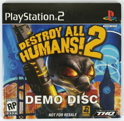 Destroy Alle Human 2 - Play Station - Demo - USA - Neu Saled - Seltene -